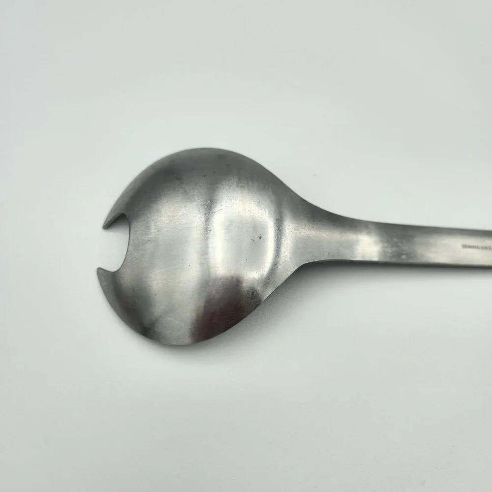 Vintage Mid Century Modern Stainless Steel Salad Serving Fork Spoon‎ Japan